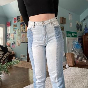Pacsun two tone straight leg jeans